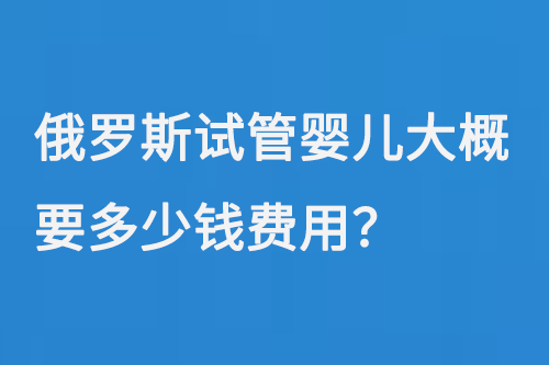 俄罗斯试管婴儿大概要多少钱费用